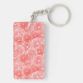 水彩グレープフルーツ薄切りパターン キーホルダー (裏面)