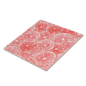 水彩グレープフルーツ薄切りパターン タイル (側面)