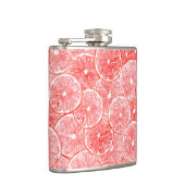 水彩グレープフルーツ薄切りパターン フラスク (右)