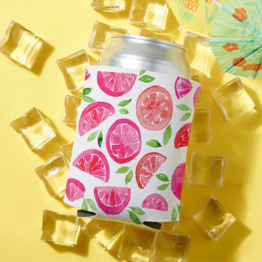 水彩グレープフルーツ 缶クーラー (インサイチュ 夏)