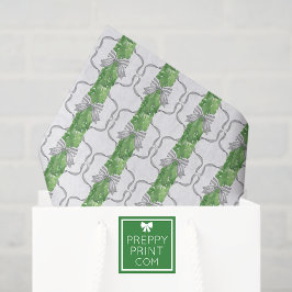 水彩グレーボーズ&グリーンガーランド 薄葉紙