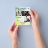 水彩グローサロンフライヤー チラシ (手)