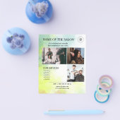 水彩グローサロンフライヤー チラシ (シングル)