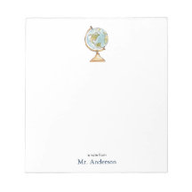 水彩グローブ先生注