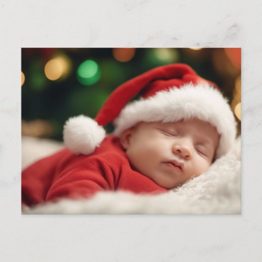 水彩グースフォトベビーのお知らせ – カード (正面)