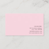 水彩ケーキエレガントプロフェッショナルパティシエ 名刺 (裏面)