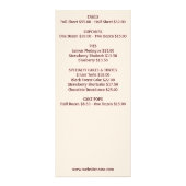 水彩ケーキパティスリーのカップケーキデザートメニュー ラックカード (裏面)