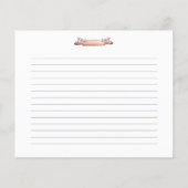 水彩ケーキミキサーベーキングレシピカード (裏面)