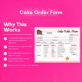 水彩ケーキ専門店 受注フォーム ノートパッド