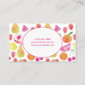 水彩ケータリング果実 名刺 (裏面)
