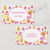 水彩ケータリング果実 名刺 (正面/裏面)