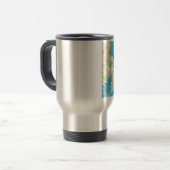 水彩ケープコッドの地図 トラベルマグ (正面左)