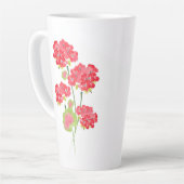 水彩ゲラニウムステム カフェラテマグ (左アングル)