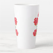 水彩ゲラニウムステム カフェラテマグ (正面)