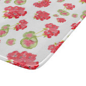 水彩ゲラニウムパターン カッティングボード (角)