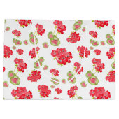 水彩ゲラニウムパターン ラージペーパーバッグ (裏面)