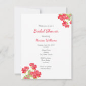 水彩ゲラニウム2 招待状 (正面)