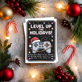 水彩ゲーム ゲーマー クリスマス カード