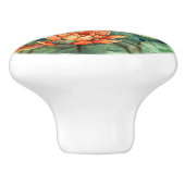 水彩コイと睡蓮セラミックノブ セラミックノブ (側面)