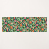 水彩コイと睡蓮ヨガマット ヨガマット (正面(横))