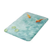 水彩コイの魚のセレニティ バスマット (アングル)