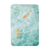 水彩コイの魚のセレニティ バスマット (正面縦)