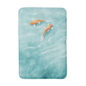 水彩コイの魚のセレニティ バスマット (正面縦)