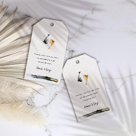 水彩コイ結婚魚 ギフトタグ