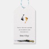 水彩コイ結婚魚 ギフトタグ (正面)