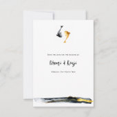 水彩コイ結婚魚 セーブザデート (正面)