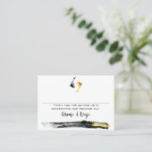 水彩コイ結婚魚 プレイスカード (スタンド正面)