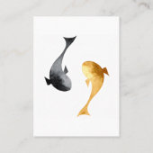 水彩コイ結婚魚 プレイスカード (裏面)