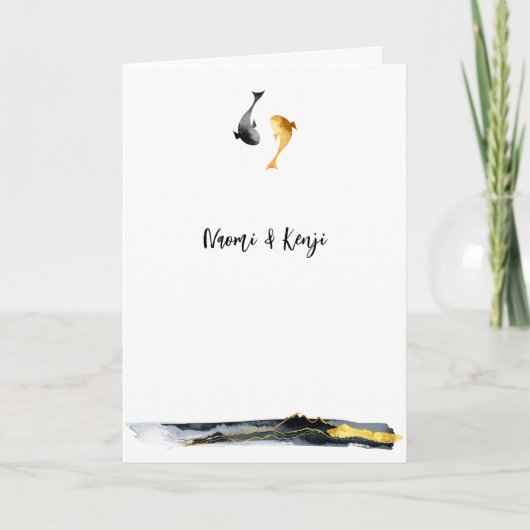 水彩コイ結婚魚 プログラム (正面)