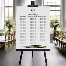 水彩コイ結婚魚 ポスター