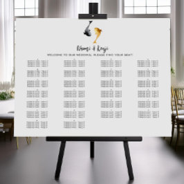 水彩コイ結婚魚 ポスター