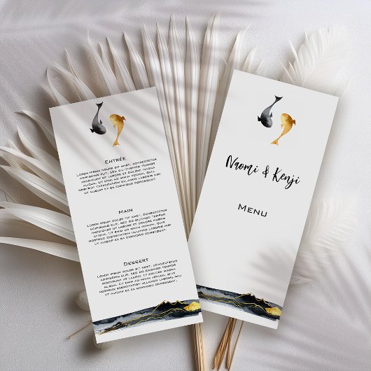 水彩コイ結婚魚 メニュー