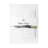 水彩コイ結婚魚 招待状ベリーバンド (正面例)