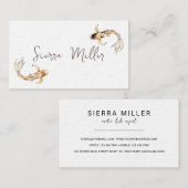 水彩コイ魚の名刺 名刺 (正面/裏面)