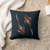 水彩コイ魚イラストレーション クッション (ブランケット)