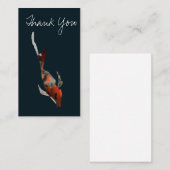 水彩コイ魚イラストレーション ノートカード (正面/裏面)