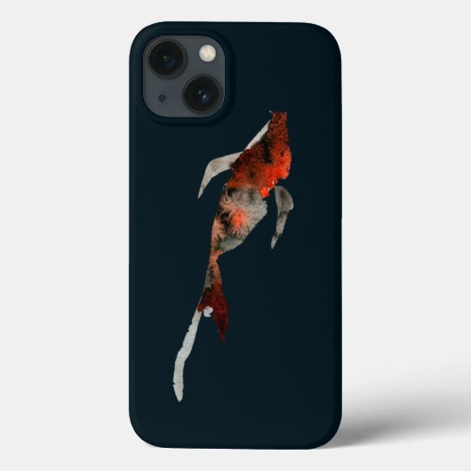 水彩コイ魚イラストレーション Case-Mate iPhoneケース (裏面)