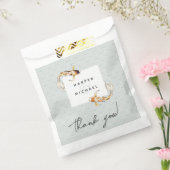 水彩コイ魚類結婚式の引き出物バッグ フェイバーバッグ (封をした状態)