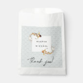 水彩コイ魚類結婚式の引き出物バッグ フェイバーバッグ (正面)