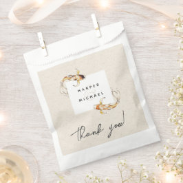 水彩コイ魚類結婚式の引き出物バッグ フェイバーバッグ