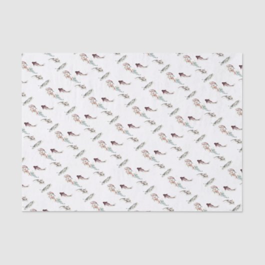 水彩コイ魚 薄葉紙 (正面)