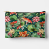 水彩コイ&スイリズスモール アクセサリーポーチ (正面)