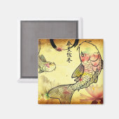 水彩コイ マグネット (正面/裏面)