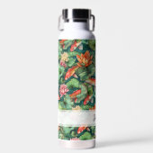 水彩コイ&睡蓮の名前ウォーターボトル ウォーターボトル (正面)