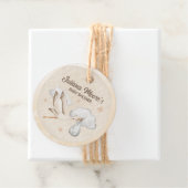 水彩コウノトリ赤ちゃんシャワー フェイバータグ (インサイチュ)