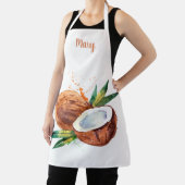 水彩ココナッツカスタマイズ可能エプロン エプロン (インサイチュ)